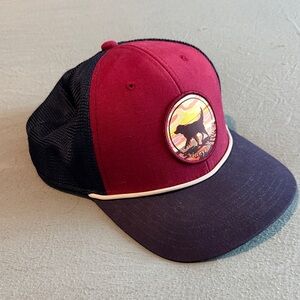 Vineyard Vines Burgundy and Navy Trucker Hat